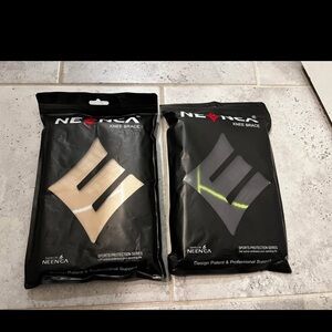 2 packs of 2 Neenca Men's Knee Brace - Black and Tan